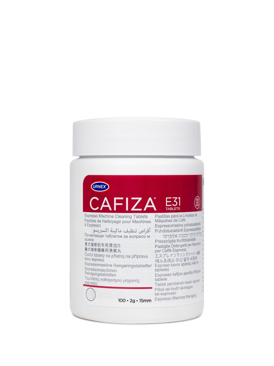 URNEX Cafiza Tablets (E31) (2g tabs) (100-Count)