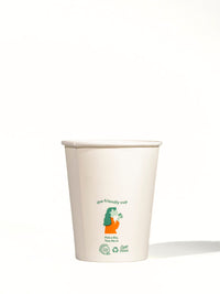 Photo of LITTLE GREEN PANDA Home Compostable Paper Cup (1000-Pack) (White) ( 8oz 236ml (Narrow) ) [ Little Green Panda ] [ Single Use Cups ]