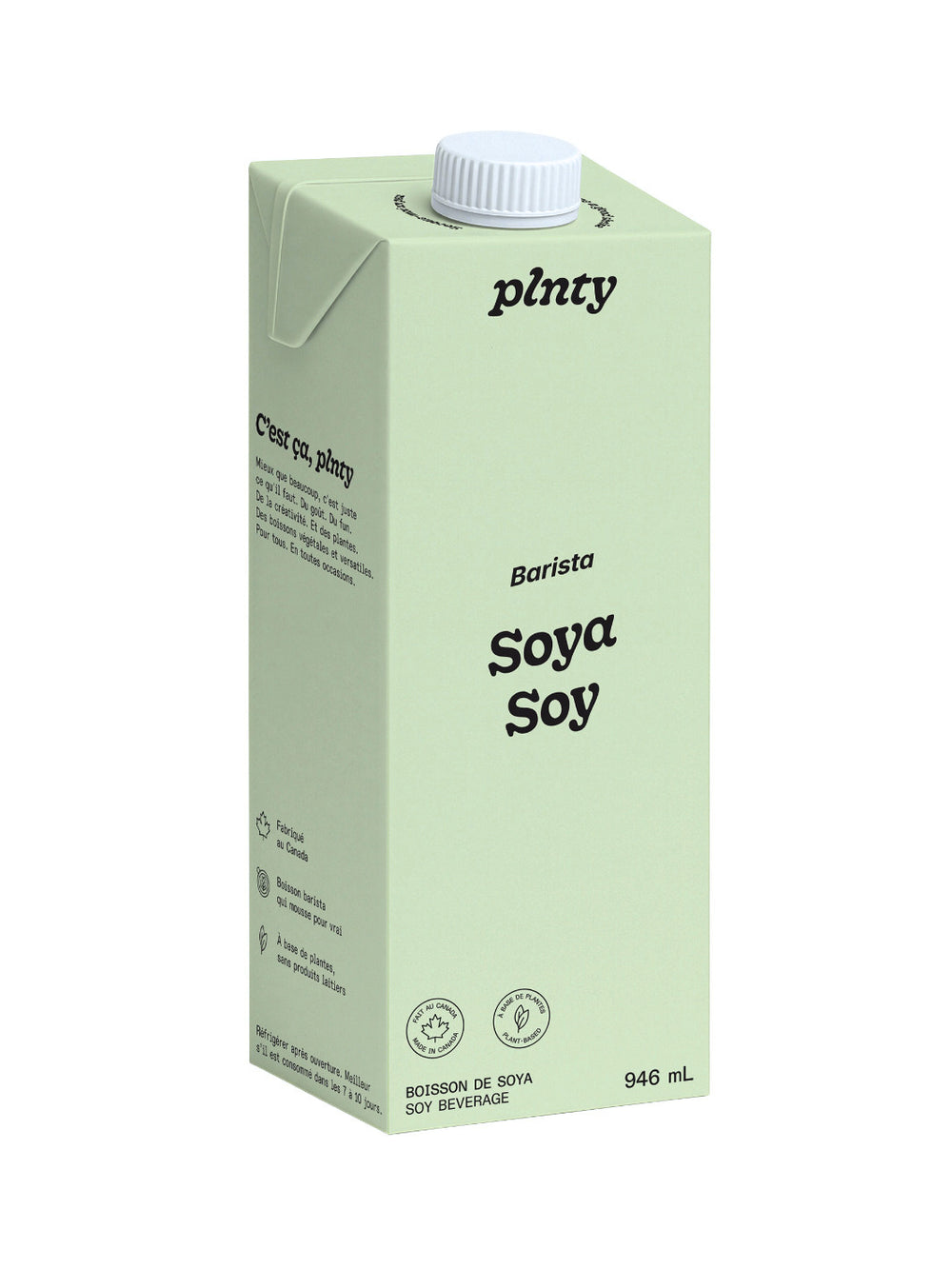 PLNTY Barista Soy Beverage (946ml/32oz)