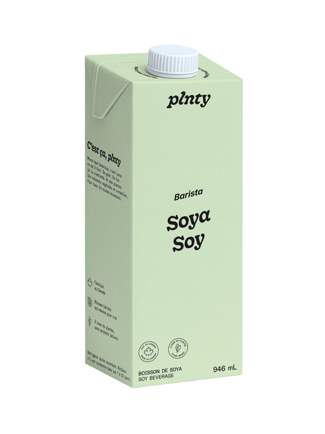 PLNTY Barista Soy Beverage (946ml/32oz)