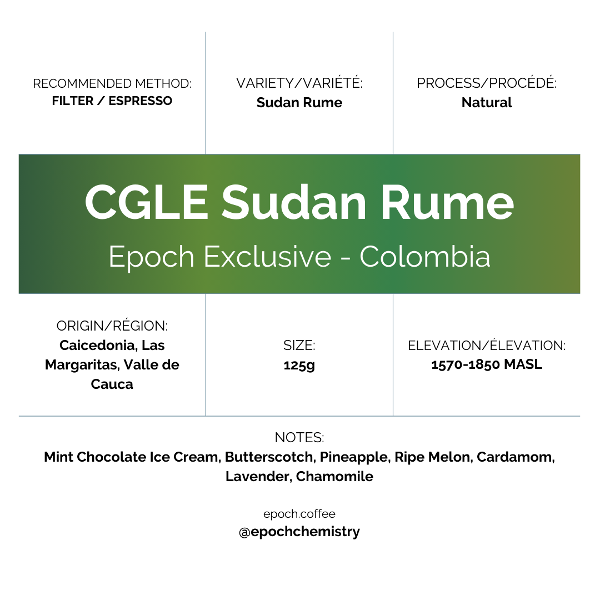 Photo of Epoch Chemistry - Epoch Exclusive: CGLE Sudan Rume ( Default Title ) [ Epoch Chemistry ] [ Coffee ]