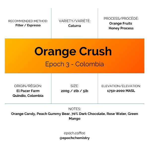 Photo of Epoch Chemistry - Epoch 3 Orange Crush ( Default Title ) [ Epoch Chemistry ] [ Coffee ]