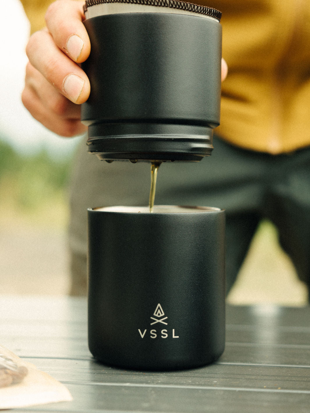 VSSL Nest Pourover Set (Black) (Damaged Box)