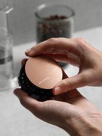 Photo of AeroPress Gold Tone Reusable Filter (Titanium-Coated) ( ) [ AeroPress ] [ Metal Filters ]