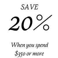 SAVE 20% when you spend $350 or more on Fable products