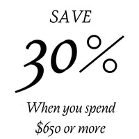 SAVE 30% when you spend $650 or more on Fable products