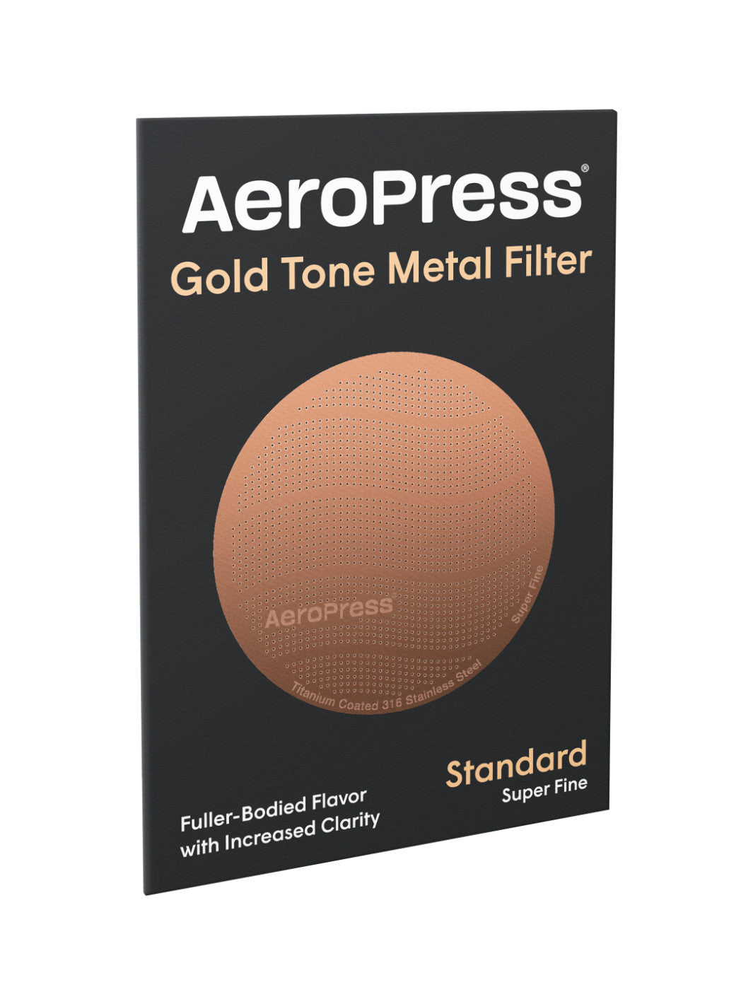 AeroPress Gold Tone Reusable Filter (titanium-coated)