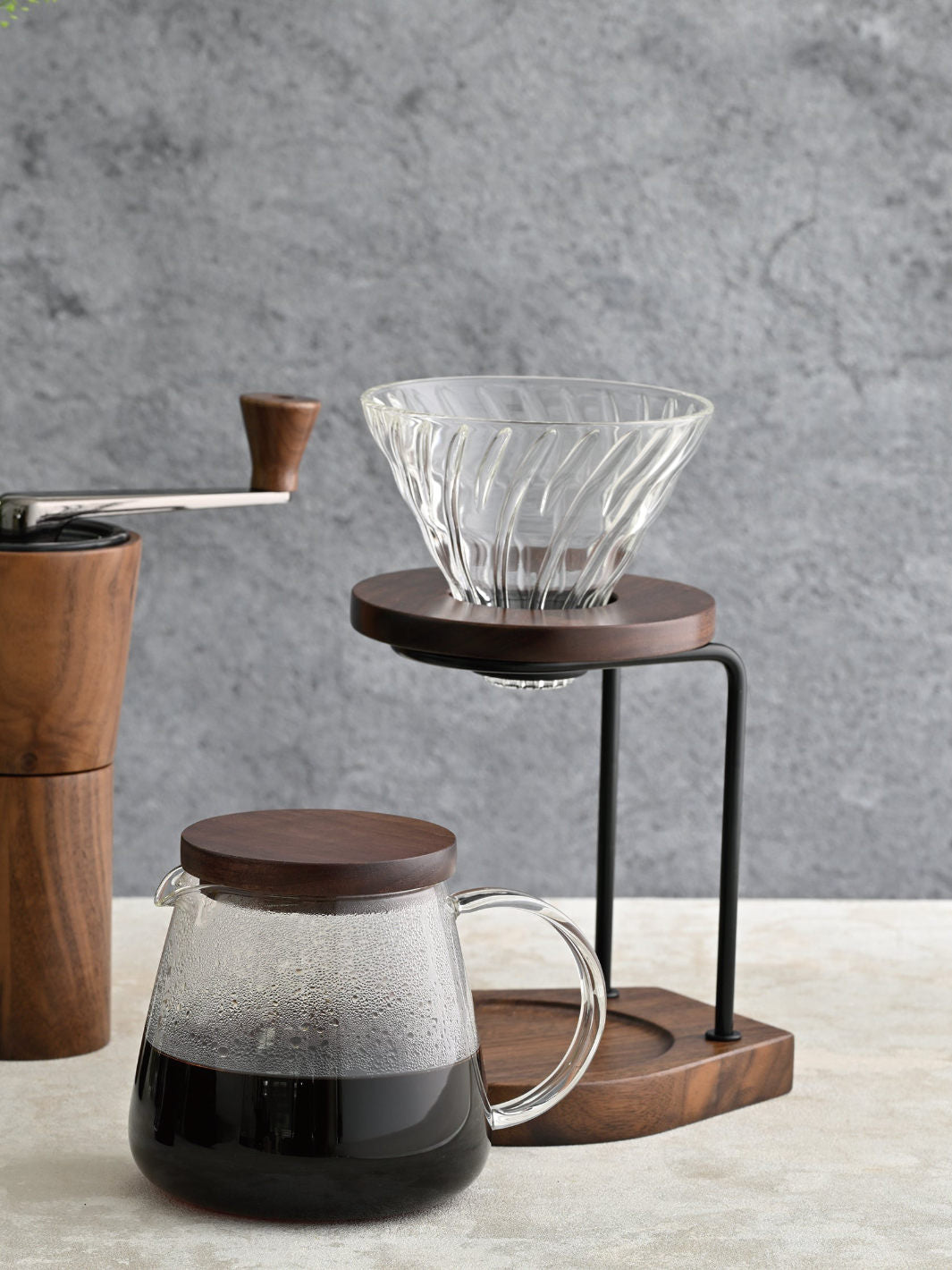 HARIO Drip Stand (Walnut) / Brewing Accessories | Eight Ounce Coffee