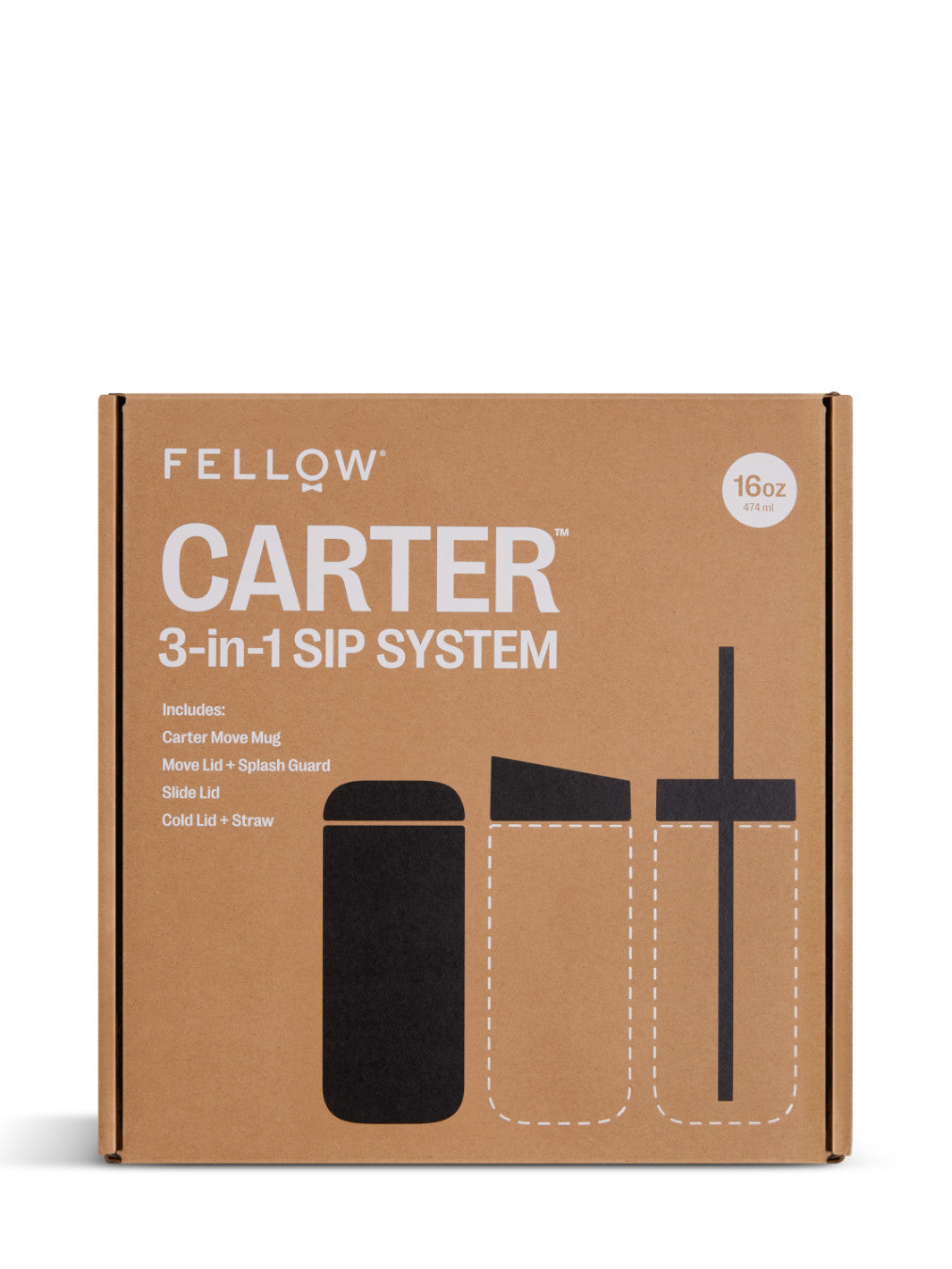 FELLOW Carter 3-in-1 Sip System (16oz/473ml)