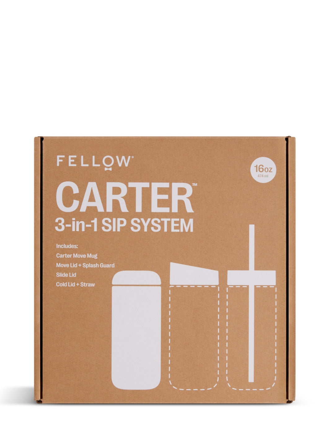 FELLOW Carter 3-in-1 Sip System (16oz/473ml)