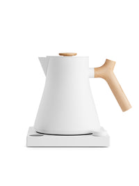 Photo of FELLOW Corvo EKG Pro Electric Kettle (120V) ( Pro Matte White and Maple ) [ Fellow ] [ Kettles ]