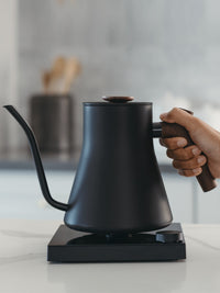 Photo of FELLOW Stagg EKG Pro Studio Electric Pour Over Kettle (120V) (Matte Black and Walnut) (Lightly Used) ( ) [ Yard Sale ] [ Yard Sale ]