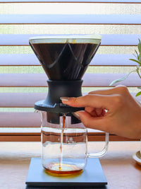 Photo of HARIO MUGEN SWITCH Immersion Dripper (200ml/6.76oz) (Plastic) ( ) [ HARIO ] [ Steep and Release Brewers ]