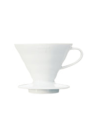 Photo of HARIO V60-02 Dripper (Ceramic) ( White ) [ HARIO ] [ Pourover Brewers ]