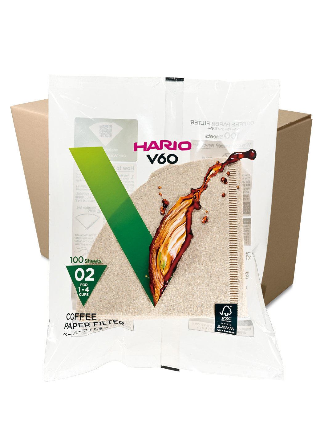 HARIO V60-02 Filters (100-Pack)