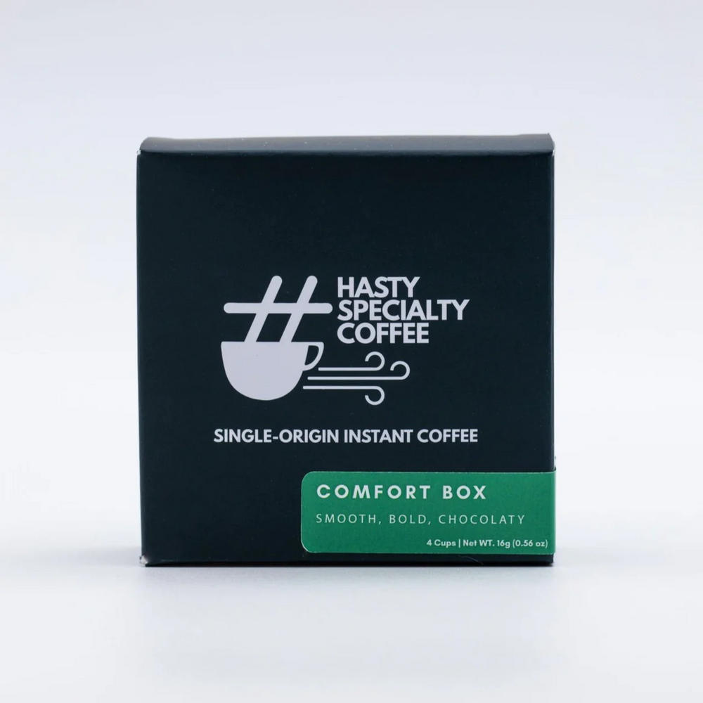Photo of Hasty Instant Specialty Coffee - Comfort Box: Natural, Brazil (4-Pack) ( ) [ Hasty Coffee ] [ Coffee ]