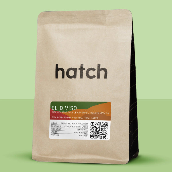 Photo of Hatch - El Diviso: Pink Bourbon Double Anaerobic Mossto Washed ( Default Title ) [ Hatch ] [ Coffee ]