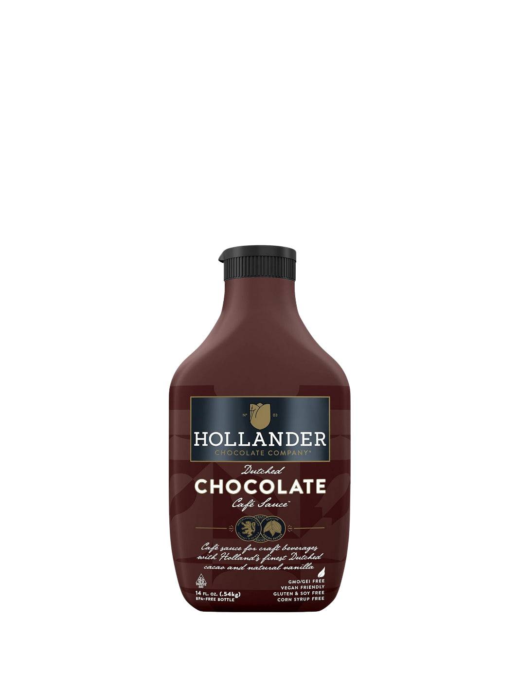 HOLLANDER Dutched Chocolate Cafe Sauce (414ml/14oz)