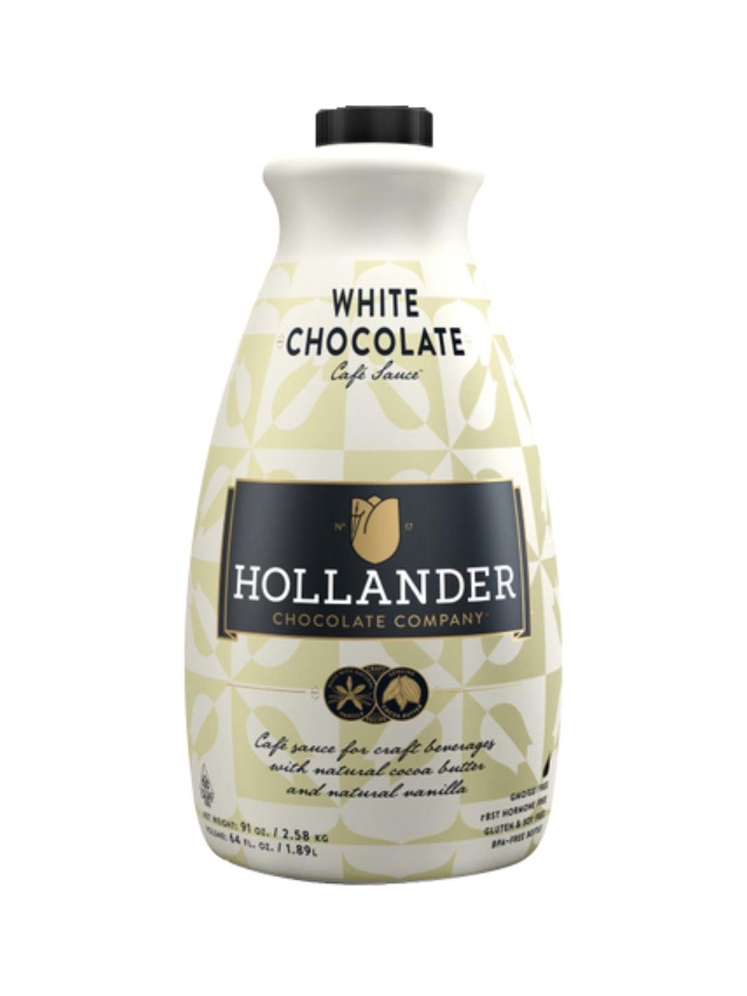 HOLLANDER White Chocolate Cafe Sauce (1892ml/64oz)