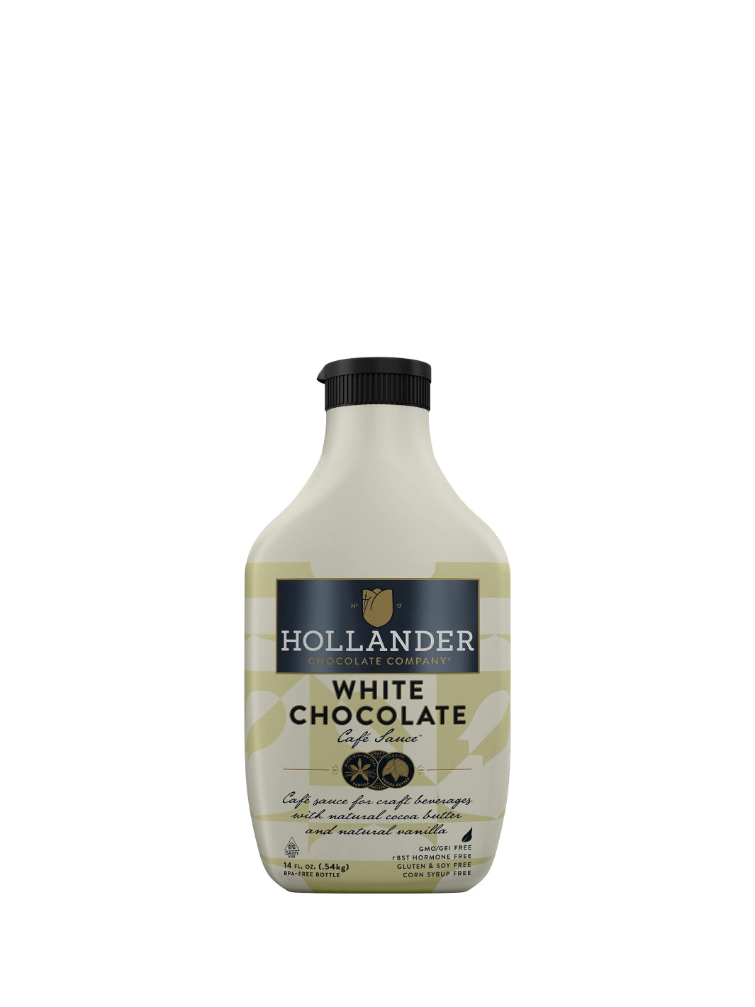 HOLLANDER White Chocolate Cafe Sauce (443ml/14oz)