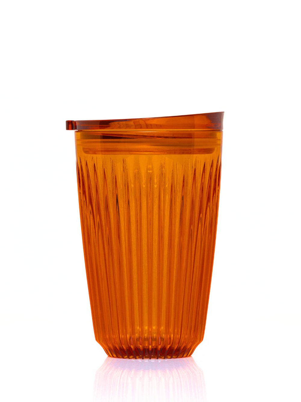 Photo of HUSKEE Renew Cup + Lid (12oz/355ml) ( Amber ) [ Huskee ] [ Coffee Cups ]