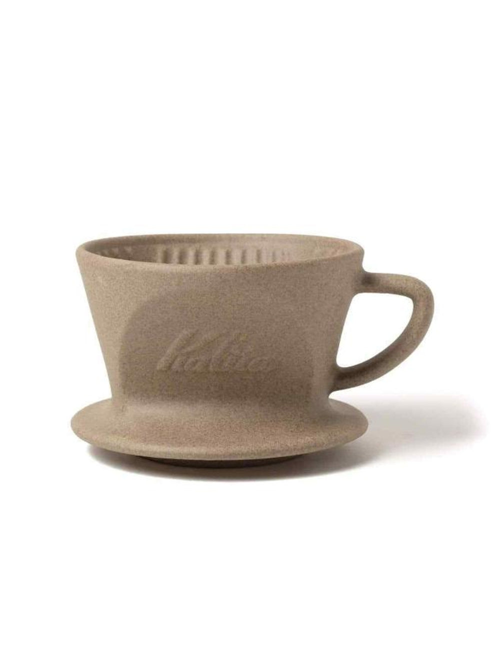 Photo of KALITA Sagan (Sandstone) Ceramic Dripper ( 101 (1-2 cups) ) [ Kalita ] [ Pourover Brewers ]