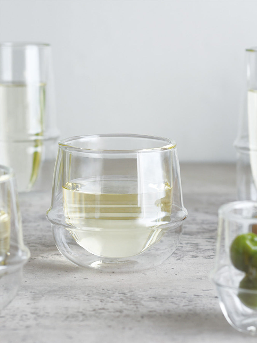 KINTO KRONOS Double Wall Wine Glass (250ml/8.5oz)