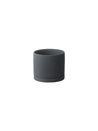 Photo of KINTO PLANT POT 191 (⌀85mm/3.4in) ( Dark Grey ) [ KINTO ] [ Plant Pots ]