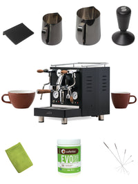 Photo of LUCCA M58 Dual Boiler Espresso Machine ( Black Weka (brown) ) [ LUCCA ] [ Espresso Machines ]