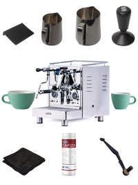 Photo of LUCCA M58 Dual Boiler Espresso Machine ( Stainless Steel Feijoa (green) ) [ LUCCA ] [ Espresso Machines ]