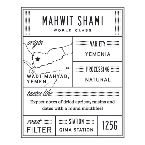 Photo of Manhattan - Mahwit Shami (125g) ( Default Title ) [ Manhattan Coffee Roasters ] [ Coffee ]