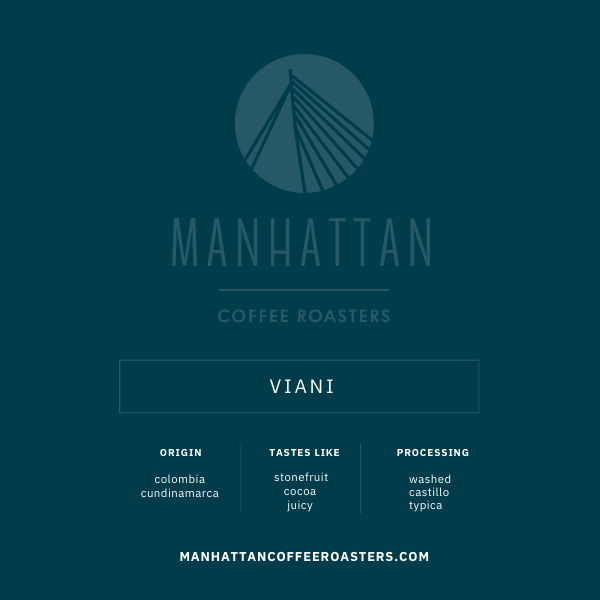Photo of Manhattan - Viani Espresso: Washed, Colombia (250g) ( Default Title ) [ Manhattan Coffee Roasters ] [ Coffee ]