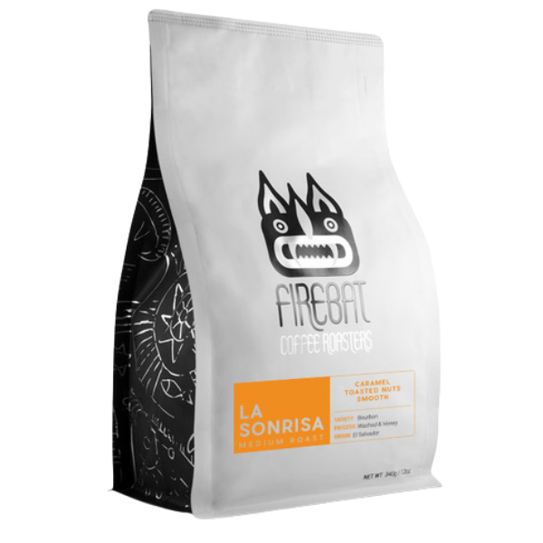 Photo of Firebat - La Sonrisa: Washed & Honey, El Salvador (340g) ( Default Title ) [ Firebat Coffee Roasters ] [ Coffee ]