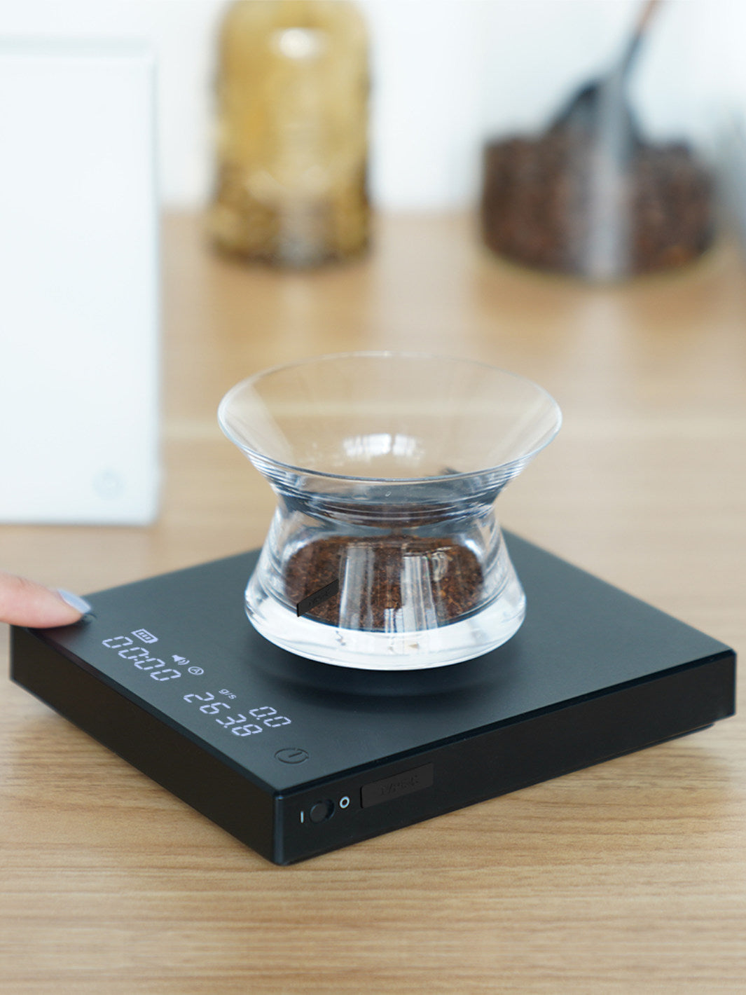 Coffee scale top