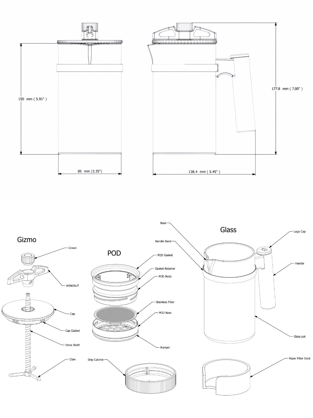 WEBER WORKSHOPS BIRD Non-Bypass Brewer