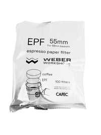 Photo of WEBER WORKSHOPS (EPF) Espresso Paper Filter (100-Pack) ( 55mm ) [ Weber Workshops ] [ Paper Filters ]