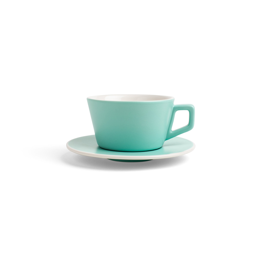 Photo of CREATED CO. Angle Latte Saucer (Saucer Only) ( Matte Mint ) [ Created Co. ] [ Coffee Cups ]