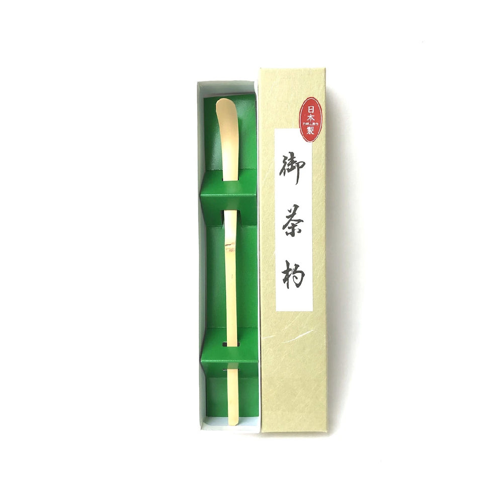 Photo of Matsu Kaze Tea - Chashaku Nami(White, w/box) ( ) [ Matsu Kaze Tea ] [ Tea Equipment ]