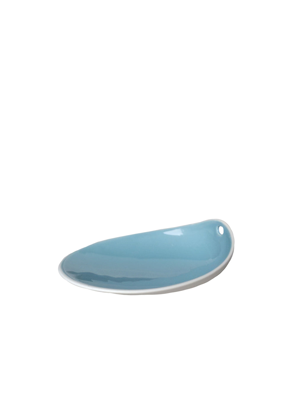 Photo of COOKPLAY Jomon Small Plate (14x11cm/5.5x4.3in) ( Glazed Blue ) [ Cookplay ] [ Bowls ]