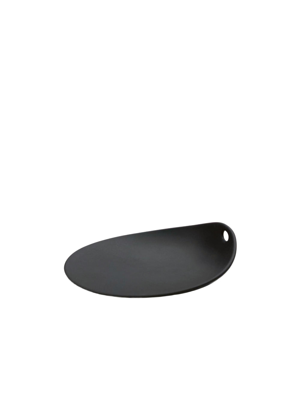 Photo of COOKPLAY Jomon Small Plate (14x11cm/5.5x4.3in) ( Matte Black ) [ Cookplay ] [ Bowls ]
