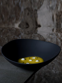 Photo of COOKPLAY Shell Salad Bowl (Matte Black) (22x21.5cm/8.7x8.5in) (Minor Aesthetic Defect) ( ) [ Yard Sale ] [ Yard Sale ]