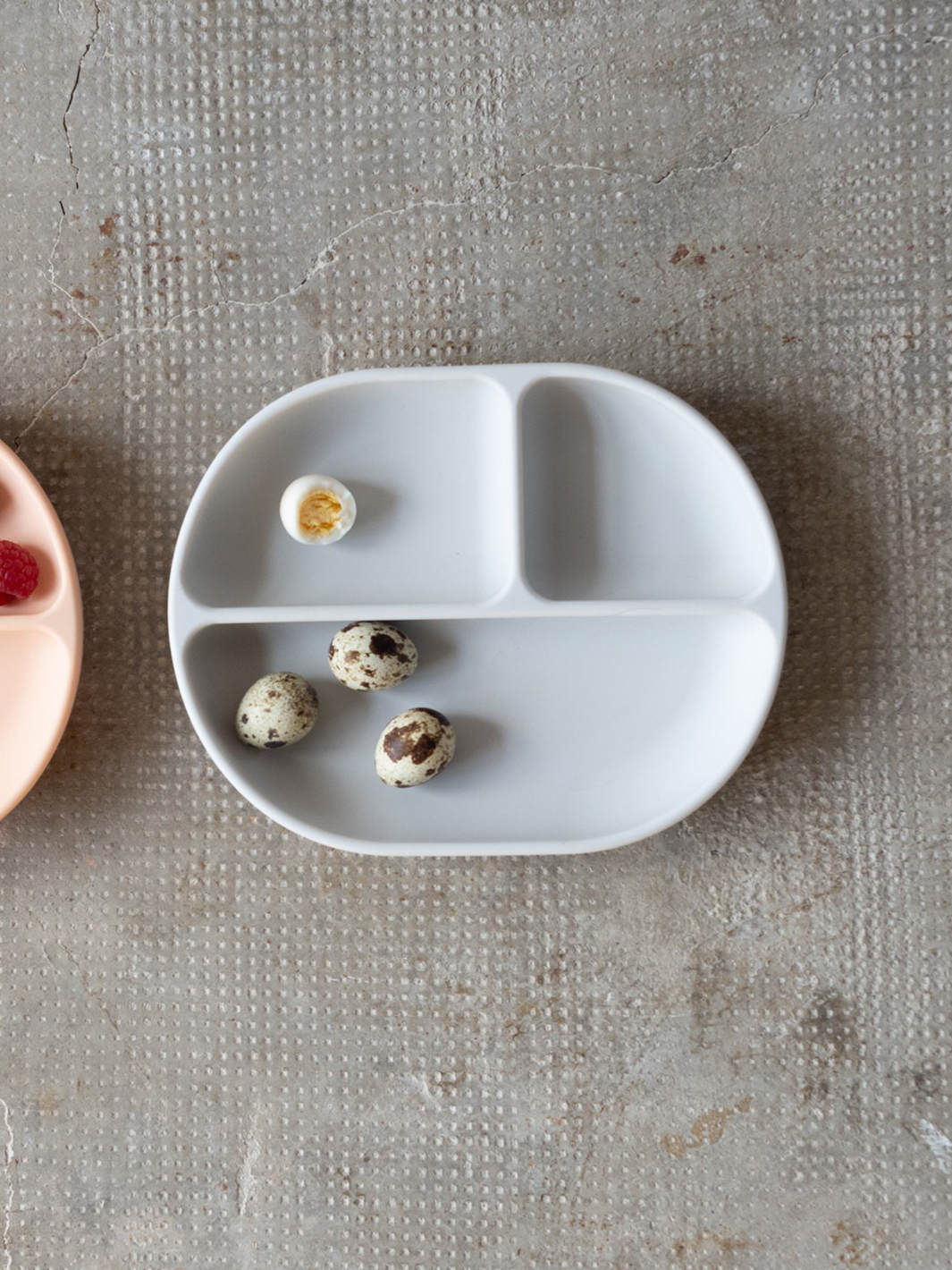 EKOBO Bambino Silicone Divided Plate with Suction Foot