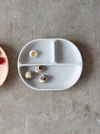 Photo of EKOBO Bambino Silicone Divided Plate with Suction Foot ( ) [ EKOBO ] [ Plates ]