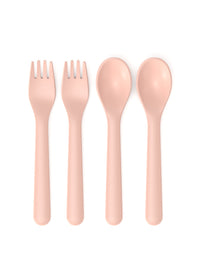 Photo of EKOBO Go Cutlery Set (2 x fork & spoon) ( Blush ) [ EKOBO ] [ Cutlery ]