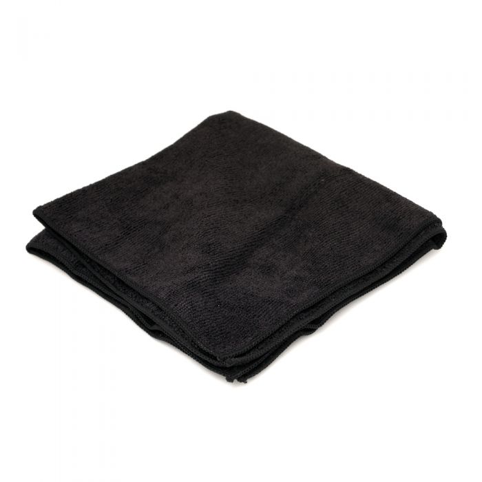 Photo of Microfiber Cloth Towel 16" x 16" ( Black ) [ Espresso Parts ] [ Barista Tools ]