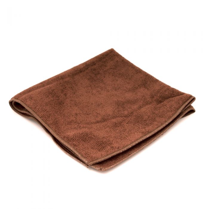 Photo of Microfiber Cloth Towel 16" x 16" ( Brown ) [ Espresso Parts ] [ Barista Tools ]