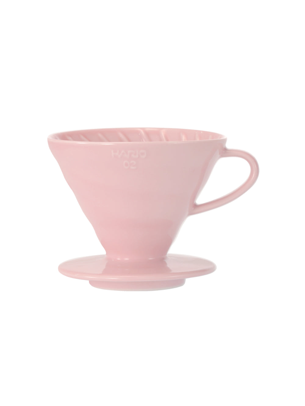 Photo of HARIO V60-02 Dripper (Ceramic) ( Pink Standard (JP/EN) ) [ HARIO ] [ Pourover Brewers ]