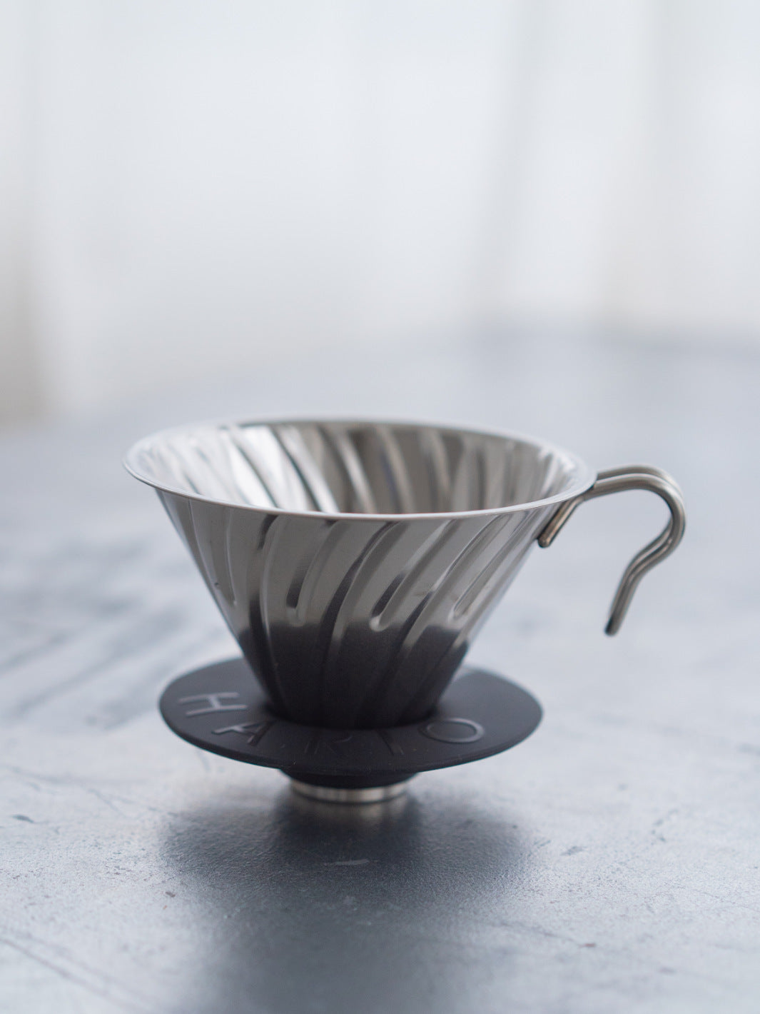 HARIO V60 02 Metal Dripper Silver Pourover Brewers Eight Ounce