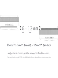 Photo of HUGH Adjustable Depth Dual Head Tamper & Distributor (50.5mm) ( ) [ Leverpresso ] [ Tampers ]