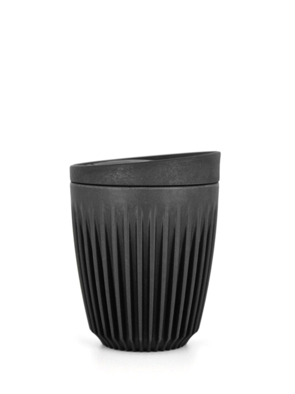 Photo of HUSKEE Cup + Lid (8oz/237ml) (Zero Waste) ( Charcoal ) [ Huskee ] [ Coffee Cups ]